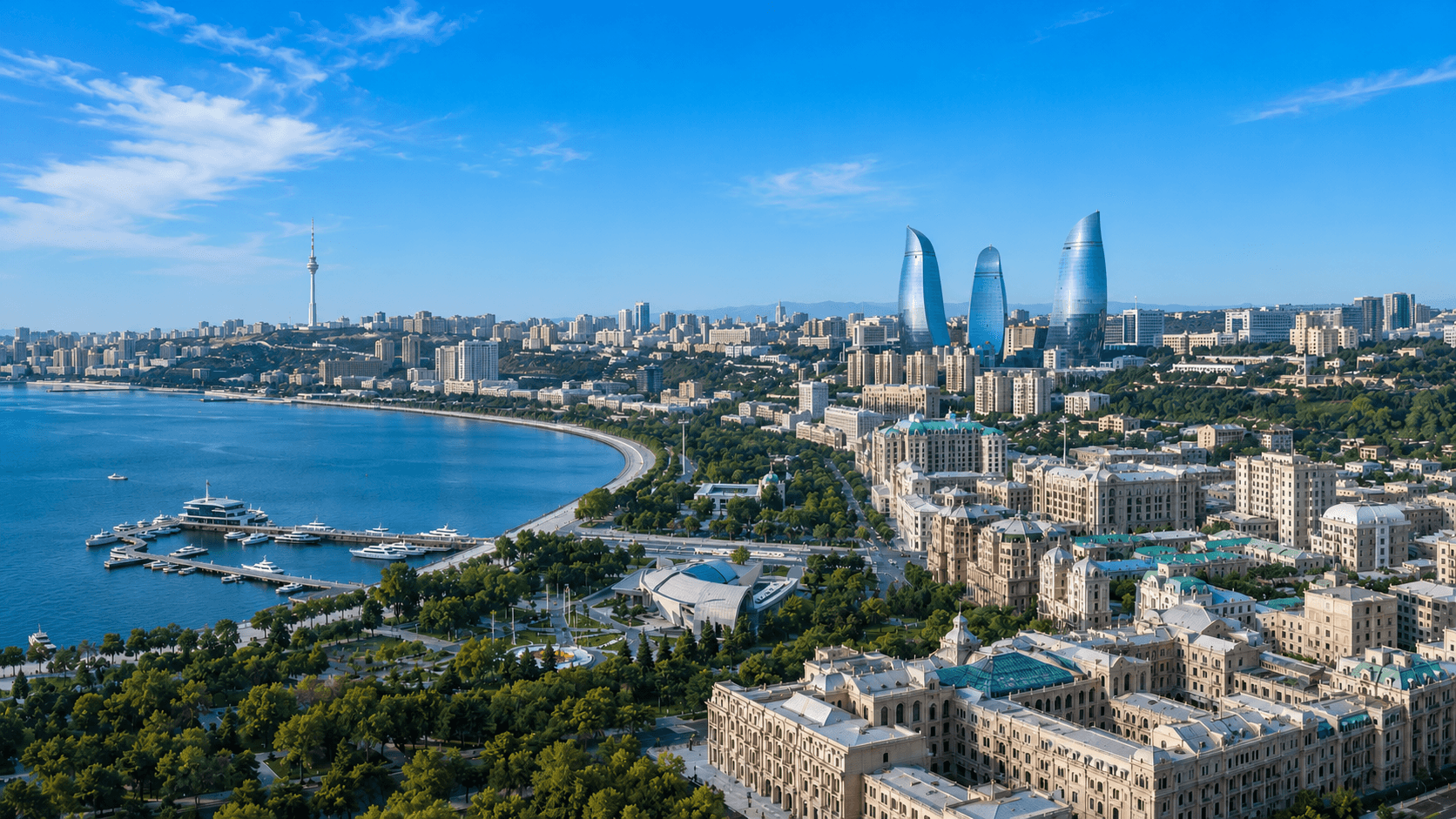 Baku aerial view